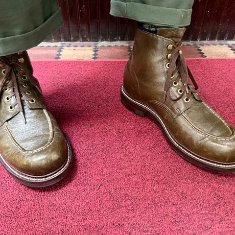 Grant Stone Brass Boot in Incas Jungle Kangaroo
