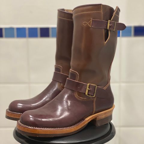 Fortis Tapak 1.0 Engineer boots in Maryam Toscanello TPR Horsebutt & Maryam Burgundy TPR Horsebutt