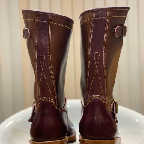 Fortis Tapak 1.0 Engineer boots in Maryam Toscanello TPR Horsebutt & Maryam Burgundy TPR Horsebutt