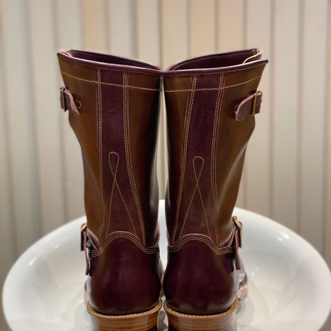 Fortis Tapak 1.0 Engineer boots in Maryam Toscanello TPR Horsebutt & Maryam Burgundy TPR Horsebutt