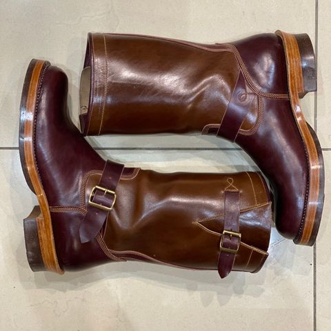 Fortis Tapak 1.0 Engineer boots in Maryam Toscanello TPR Horsebutt & Maryam Burgundy TPR Horsebutt