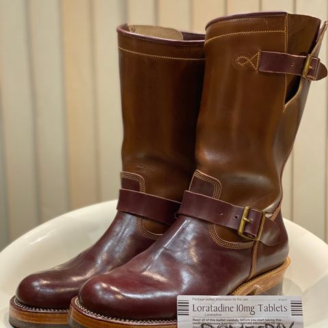 Fortis Tapak 1.0 Engineer boots in Maryam Toscanello TPR Horsebutt & Maryam Burgundy TPR Horsebutt