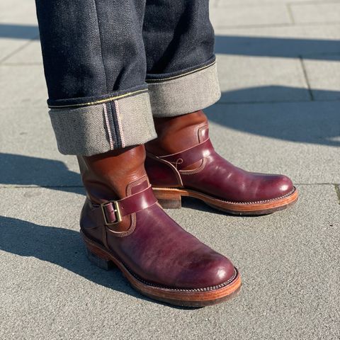 Fortis Tapak 1.0 Engineer boots in Maryam Toscanello TPR Horsebutt & Maryam Burgundy TPR Horsebutt