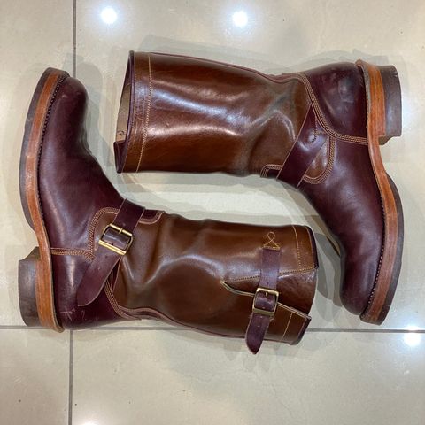 Fortis Tapak 1.0 Engineer boots in Maryam Toscanello TPR Horsebutt & Maryam Burgundy TPR Horsebutt