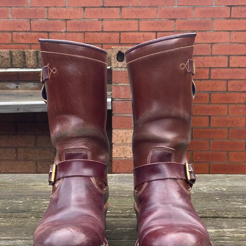 Fortis Tapak 1.0 Engineer boots in Maryam Toscanello TPR Horsebutt & Maryam Burgundy TPR Horsebutt