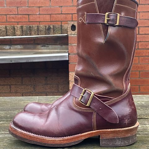 Fortis Tapak 1.0 Engineer boots in Maryam Toscanello TPR Horsebutt & Maryam Burgundy TPR Horsebutt