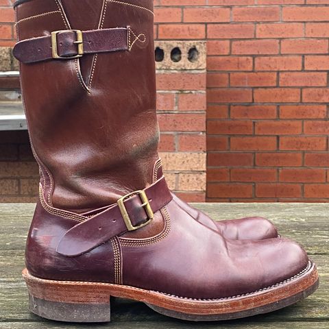 Fortis Tapak 1.0 Engineer boots in Maryam Toscanello TPR Horsebutt & Maryam Burgundy TPR Horsebutt