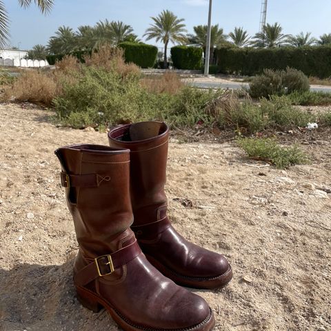 Fortis Tapak 1.0 Engineer boots in Maryam Toscanello TPR Horsebutt & Maryam Burgundy TPR Horsebutt
