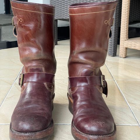 Fortis Tapak 1.0 Engineer boots in Maryam Toscanello TPR Horsebutt & Maryam Burgundy TPR Horsebutt