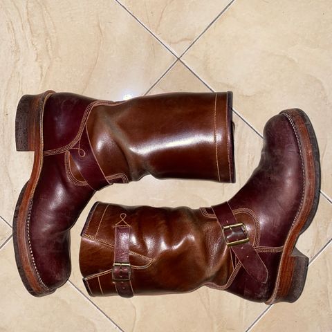 Fortis Tapak 1.0 Engineer boots in Maryam Toscanello TPR Horsebutt & Maryam Burgundy TPR Horsebutt