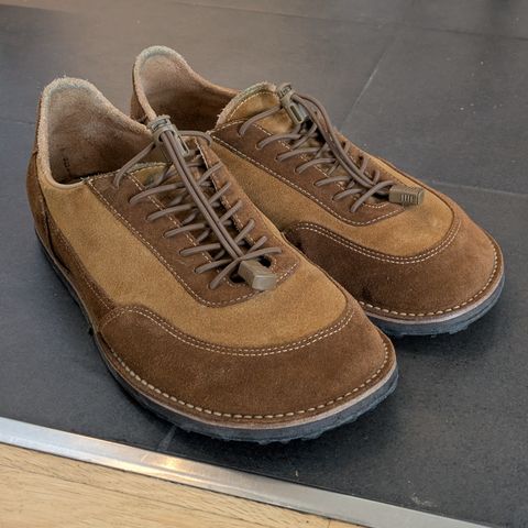Turriff Functional Footwear C-02 in C.F. Stead Brown Repello Calf Suede