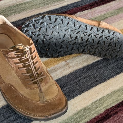 Turriff Functional Footwear C-02 in C.F. Stead Brown Repello Calf Suede