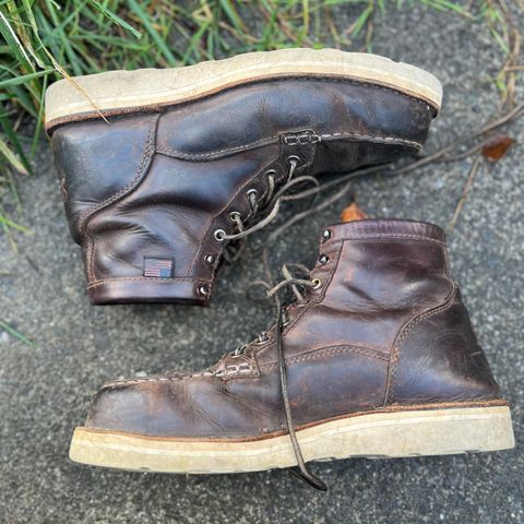 Danner Bull Run Moc Toe in Brown Full Grain