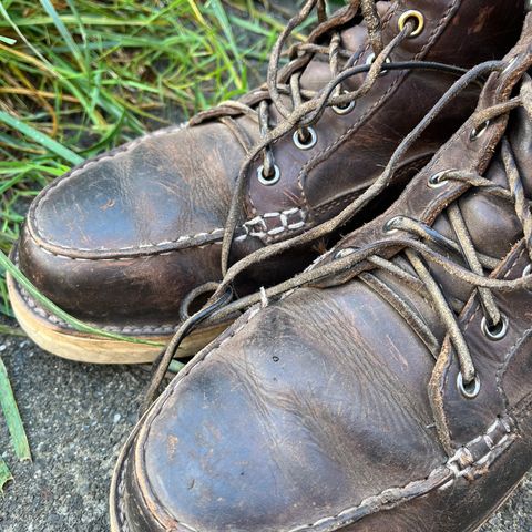 Danner Bull Run Moc Toe in Brown Full Grain