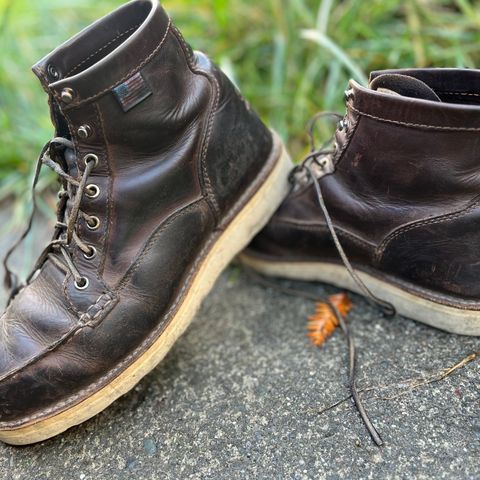 Danner Bull Run Moc Toe in Brown Full Grain