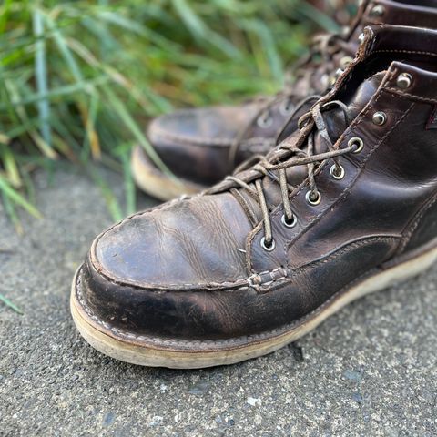 Danner Bull Run Moc Toe in Brown Full Grain