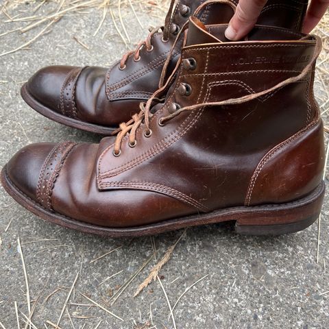 Wolverine 1000 Mile Cap-Toe Boot in Horween Brown Shell Cordovan