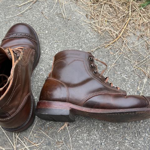 Wolverine 1000 Mile Cap-Toe Boot in Horween Brown Shell Cordovan