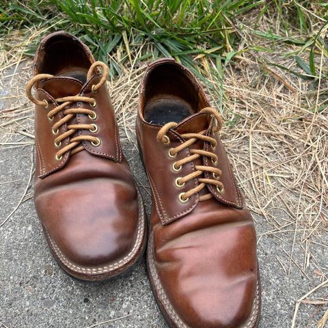 Truman Derby in Horween Unglazed Natural Shell Cordovan