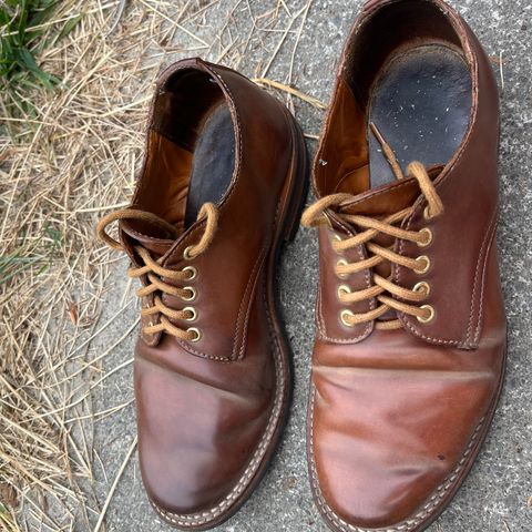 Truman Derby in Horween Unglazed Natural Shell Cordovan