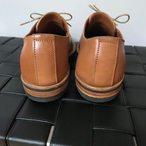Truman Derby in Horween Unglazed Natural Shell Cordovan