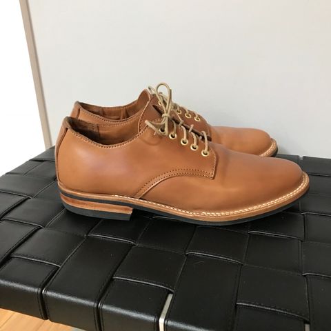 Truman Derby in Horween Unglazed Natural Shell Cordovan