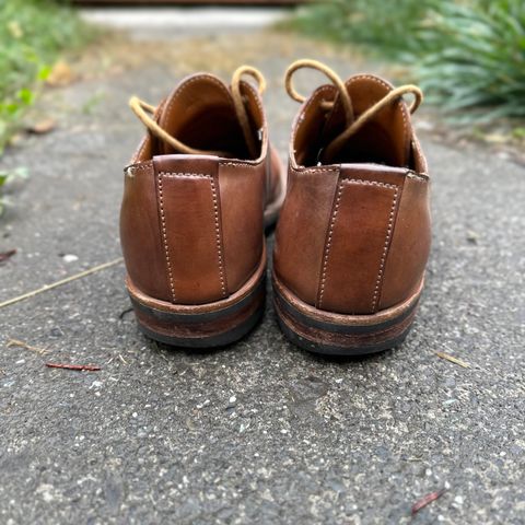 Truman Derby in Horween Unglazed Natural Shell Cordovan