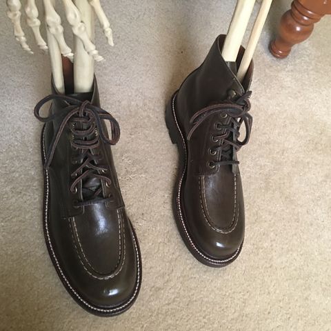 Grant Stone Brass Boot in Incas Jungle Kangaroo