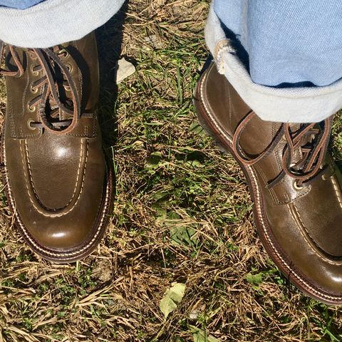 Grant Stone Brass Boot in Incas Jungle Kangaroo