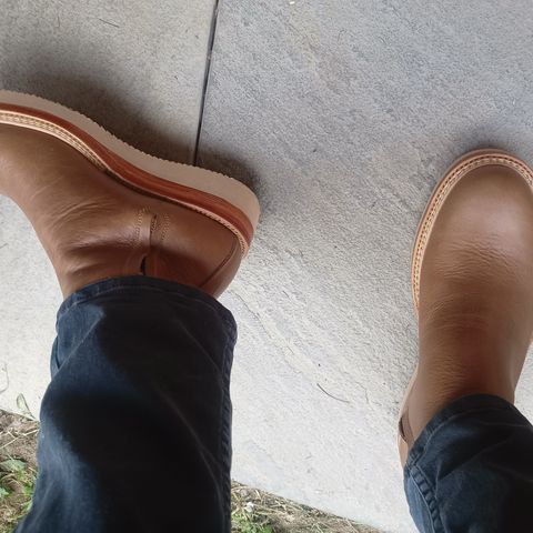 Fortis Side Zip in Horween Natural Chromexcel
