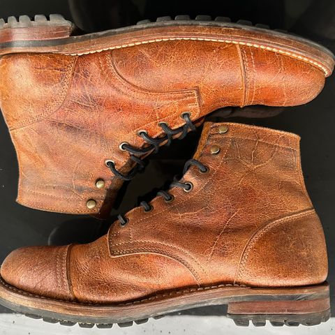 Truman Cap Toe Boot in C.F. Stead Coach Rambler