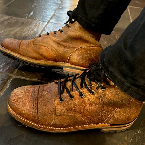 Truman Cap Toe Boot in C.F. Stead Coach Rambler