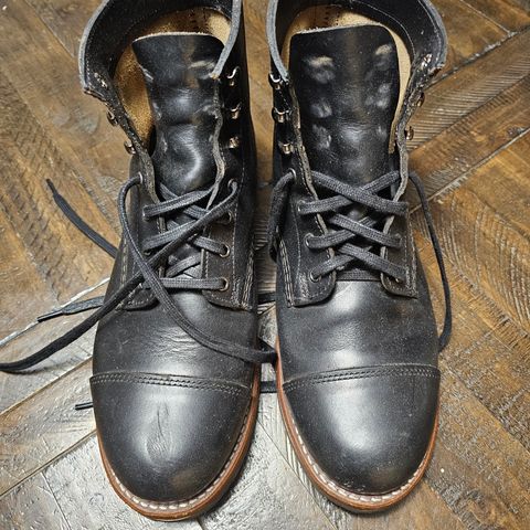 Wolverine 1000 Mile Cap-Toe Boot in Horween Black Chromexcel