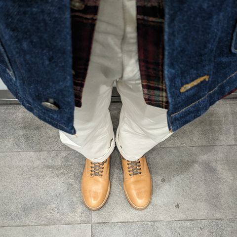 Viberg Service Boot in Maryam Natural Horsebutt