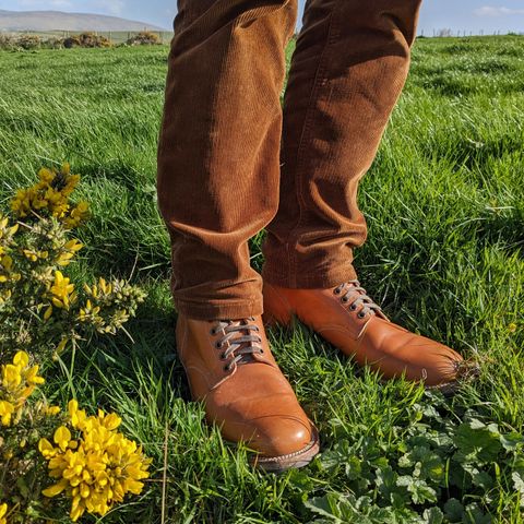 Viberg Service Boot in Maryam Natural Horsebutt
