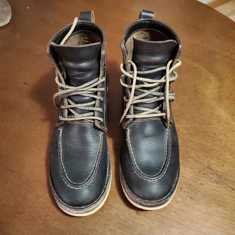 BHHB Pull-Top Moc in Horween Tumbled Black Chromexcel