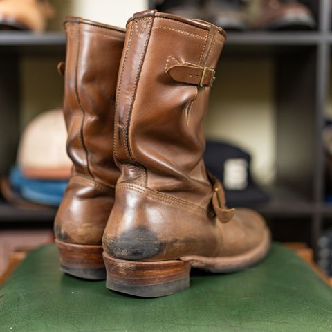 John Lofgren Wabash Engineer Boots in Natural
