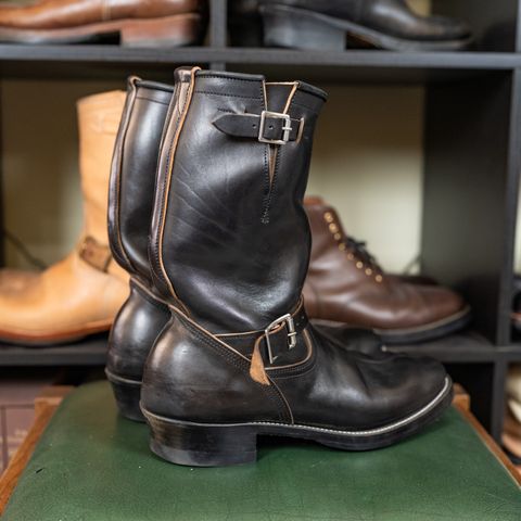 Unsung U 22-2 Engineer Boot in Maryam Black Horsehide