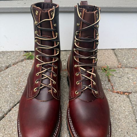 Nicks Urban Logger in Wickett & Craig Chestnut Oiled Latigo