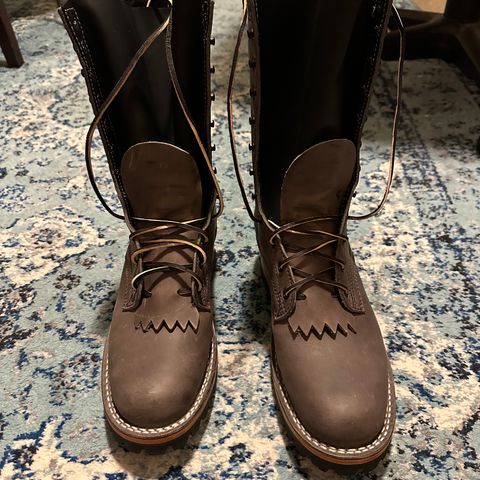 View photo of Frank's Boots Type 2 Highlander in Horween Steel Predator