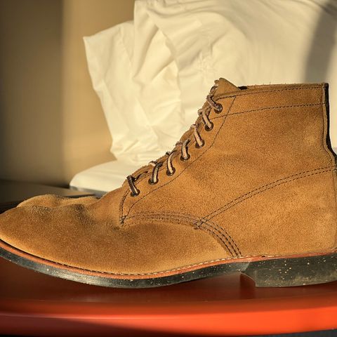 Red Wing Merchant in S.B. Foot Olive Mohave Roughout
