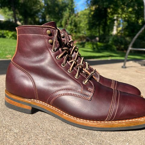Truman Cap Toe Boot in Seidel Oxblood Double Shot
