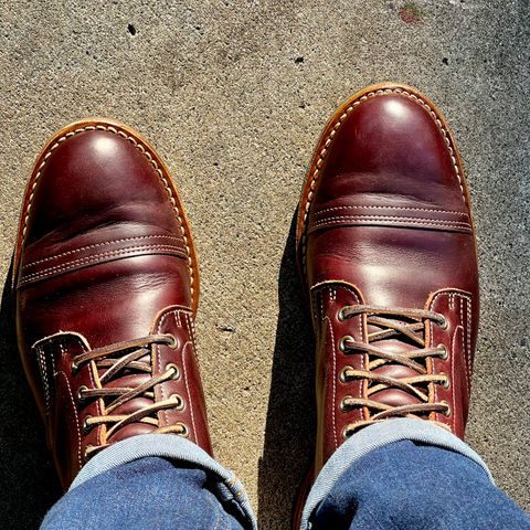 Truman Cap Toe Boot in Seidel Oxblood Double Shot