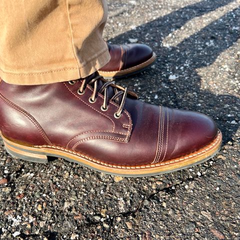 Truman Cap Toe Boot in Seidel Oxblood Double Shot