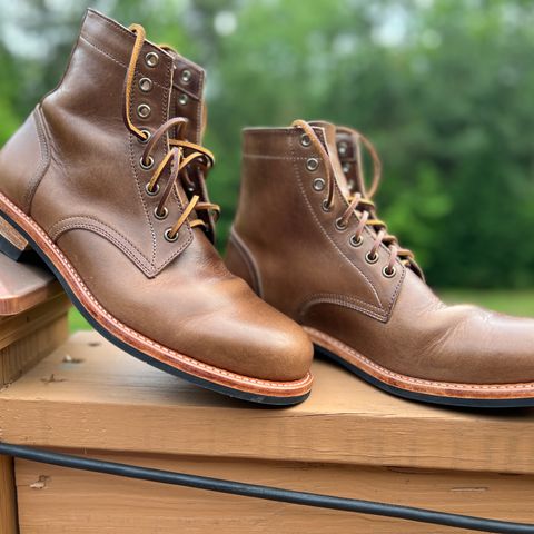 Oak Street Bootmakers Trench Boot in Horween Natural Chromexcel