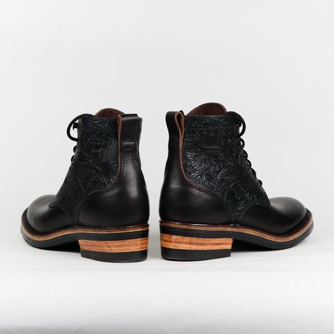BHHB Lady Dome in Seidel Oxblood Double Shot Black Overdye & Embossed Veg Tan Panel
