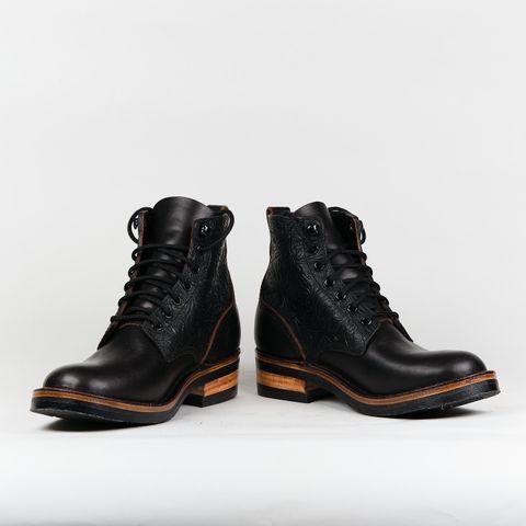 BHHB Lady Dome in Seidel Oxblood Double Shot Black Overdye & Embossed Veg Tan Panel