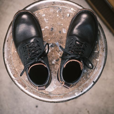 BHHB Lady Dome in Seidel Oxblood Double Shot Black Overdye & Embossed Veg Tan Panel