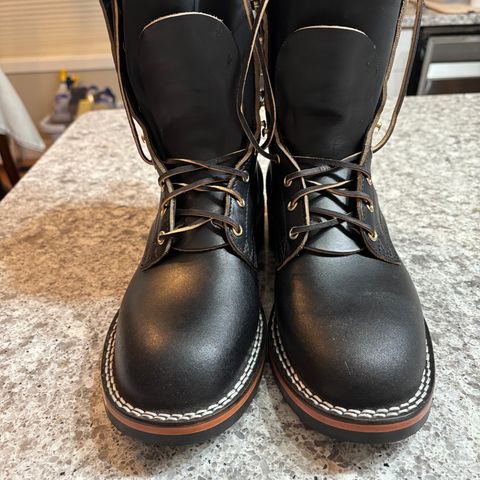 Nicks MTO in Horween Black Waxed Flesh & Horween Black Chromexcel
