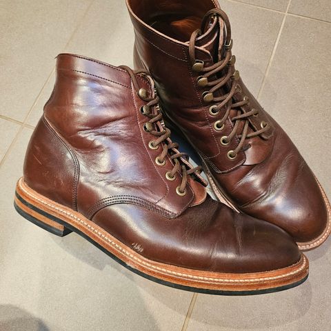 View photo of Grant Stone Diesel Boot in Horween Brown Chromexcel